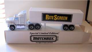 YOU ARE BUYING A MATCHBOX PROMOTIONAL TRACTOR TRAILER MADE 