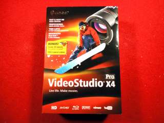 Corel VideoStudio Pro X4 HD Video Editing Studio NEW 3D Glasses Bluray 