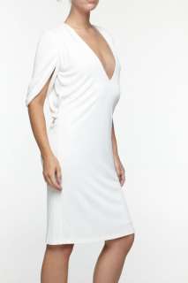 New $1650 Roberto Cavalli Low Cut Dress White Sz 42  