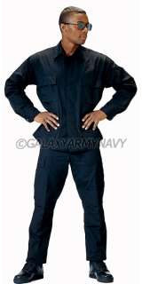 Black BDU Trousers Military Tactical Camo Army Uniform Pants  
