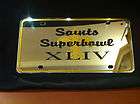 SAINTS SUPERBOWL License Plate clear mirror license plate AWESOME 