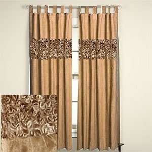  JC Penney Tab Top Embroidery Curtain Set Marcella