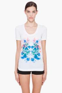 Marc By Marc Jacobs White Flower Print T shirt for women  SSENSE