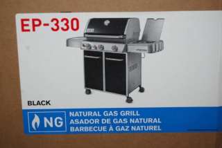 Weber Genesis EP 330 Natural Gas BBQ Grill Black & Stainless Steel 