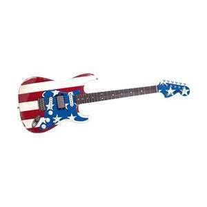  Fender Wayne Kramer Signature Flag Stratocaster Electric Guitar 