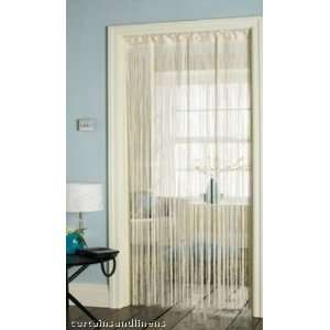  New, Retro Strings Door Curtain panel cream by umlout 