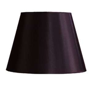  18 in. Wide Barrel Lamp Shade, Black, Faux Silk Fabric Shade, B8774