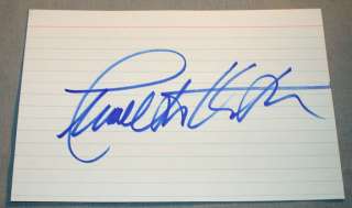 Charlton Heston Actor Signed Index Card  