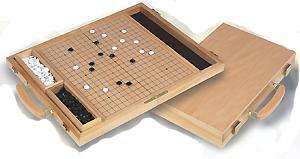 GO Strategy Board Game Traditional Set Oak Wood Case  
