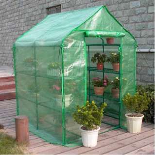Brand New Walk In Outdoor Green House w/ 8 Shelves  
