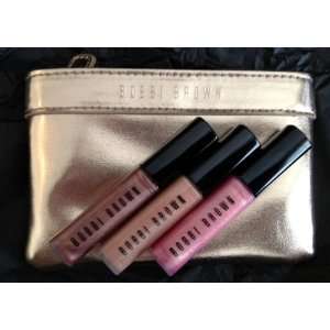  Bobbi Brown Lip Gloss + Mini Makeup Bag Gift Set   Limited 