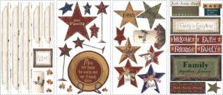 Family & Friends Wall Decals Country Stars Stickers 034878677590 