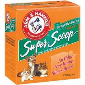  Church & Dwight Super Scoop Cat Litter 30 Pound   02280 