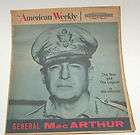 LA Herald Examine​r American Weekly General Douglas MacArthur 