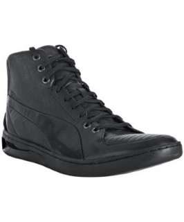 Puma Alexander McQueen AMQ Collection black leather Tendon Mid 