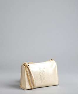 Yves Saint Laurent corda textured patent YSL mini shoulder bag
