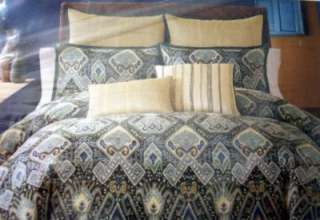 Banyon Blue Green Standard Pillow Shams Pair New  