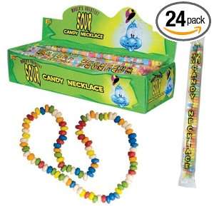 Kokos Confectionery Sour Candy Necklace, 1.41 Ounce Boxes (Pack of 24 