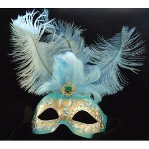   Eye Mask White Mardi Masquerade Halloween Costume 