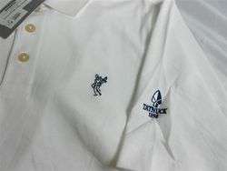 New Mens Ashworth Performance Logo Tatnuck Mens Medium White Shirt 