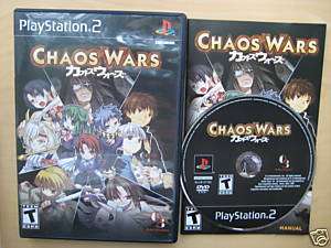 Chaos Wars (PlayStation 2) Rare PS2 RPG Game Complete  
