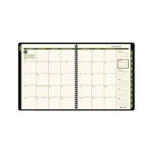  Recycled Monthly Planner, Green, 9 x 11, 2012 2013: Home 