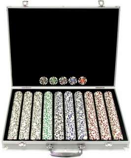 1000 Premium 4 ACES 11.5 Gram Poker Chips w/ Alum Case  