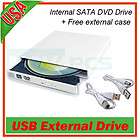 External USB Slim DVD+/ R Burner CD R ROM Drive for Dell Inspiron Mini 