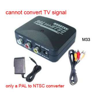 PAL to NTSC Video System Converter for DVD VCR Player  