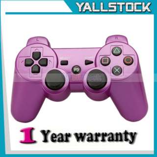 Hot Deep Purple Bluetooth Wireless Game Controller Sony PS3  