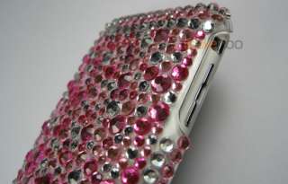 Colorful Diamond Rhinestone Plastic Hard Case for iPhone 3G 3GS