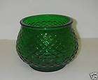 Vintage E O Brody Glass VASE G100 Fish Scale Green