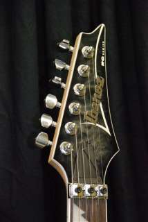 Ibanez RG4EXQM quilted maple trans black burst guitar w/ edge tremolo 
