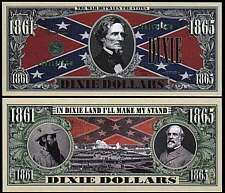 Dixie Confederate Red Neck Bill Novelty Money Collect  