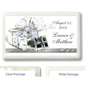 Baby Keepsake: Silver Wrapped Gift Box Theme Personalized 