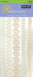 Hero Arts Self Adhesive Lace 5 Assorted Lace Designs 6 each  