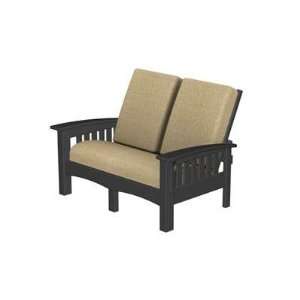   MS5743, Outdoor Recycled Plastic with Cushion Two Seat Loveseat Chair