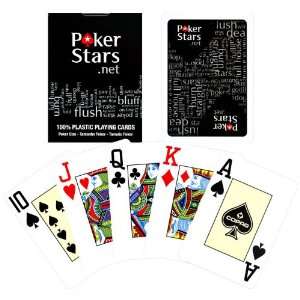   Poker Stars Black Deck   Playing Cards 100% Plastic Copag: Everything