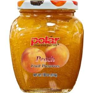 Polar Peach Fruit Preserves 18 Oz / 6 Pack  Grocery 