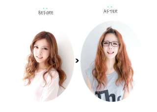 SKIN PIECE Easy Hair Clip extensions Barbie holic ver. new style top 