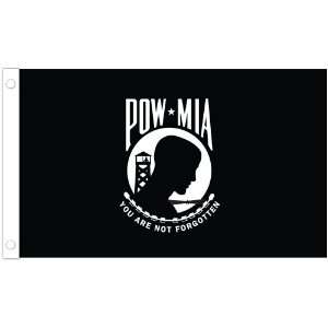   Nylon POW   MIA (S) Flag, 5 Foot by 8 Foot Patio, Lawn & Garden