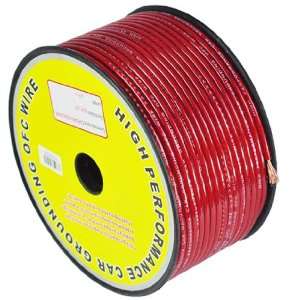   Gauge 20 ft Red Car Audio Power Ground Wire Cable AWG