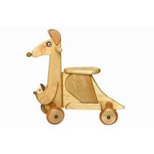  Skippy   Kangoroo 4 wheel Scooter Natural Toys & Games