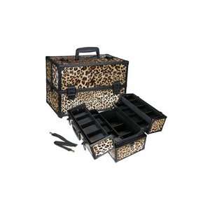   Print Professional Aluminum Makeup Train Case with Divider Beauty