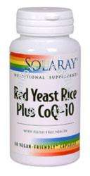 Solaray Red Yeast Rice + CoQ 10 60 vegan caps  