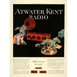  1925 Ad Atwater Kent Radio Model 20 Compact Antique 