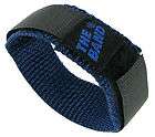 19mm Chisco Nylon Velcro Sports Watch Band Blue Black 511