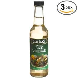 Sun Luck Vinegar, Natural Rice, 12.7 Ounce (Pack of 3)