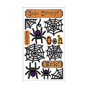  Sticko Stickers Halloween Stickers Scary Spiders; 6 Items 