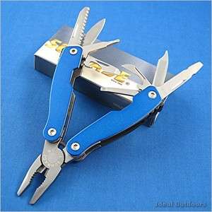 Schrade Small Tough Tool Anodized Blue Aluminum Knife  
